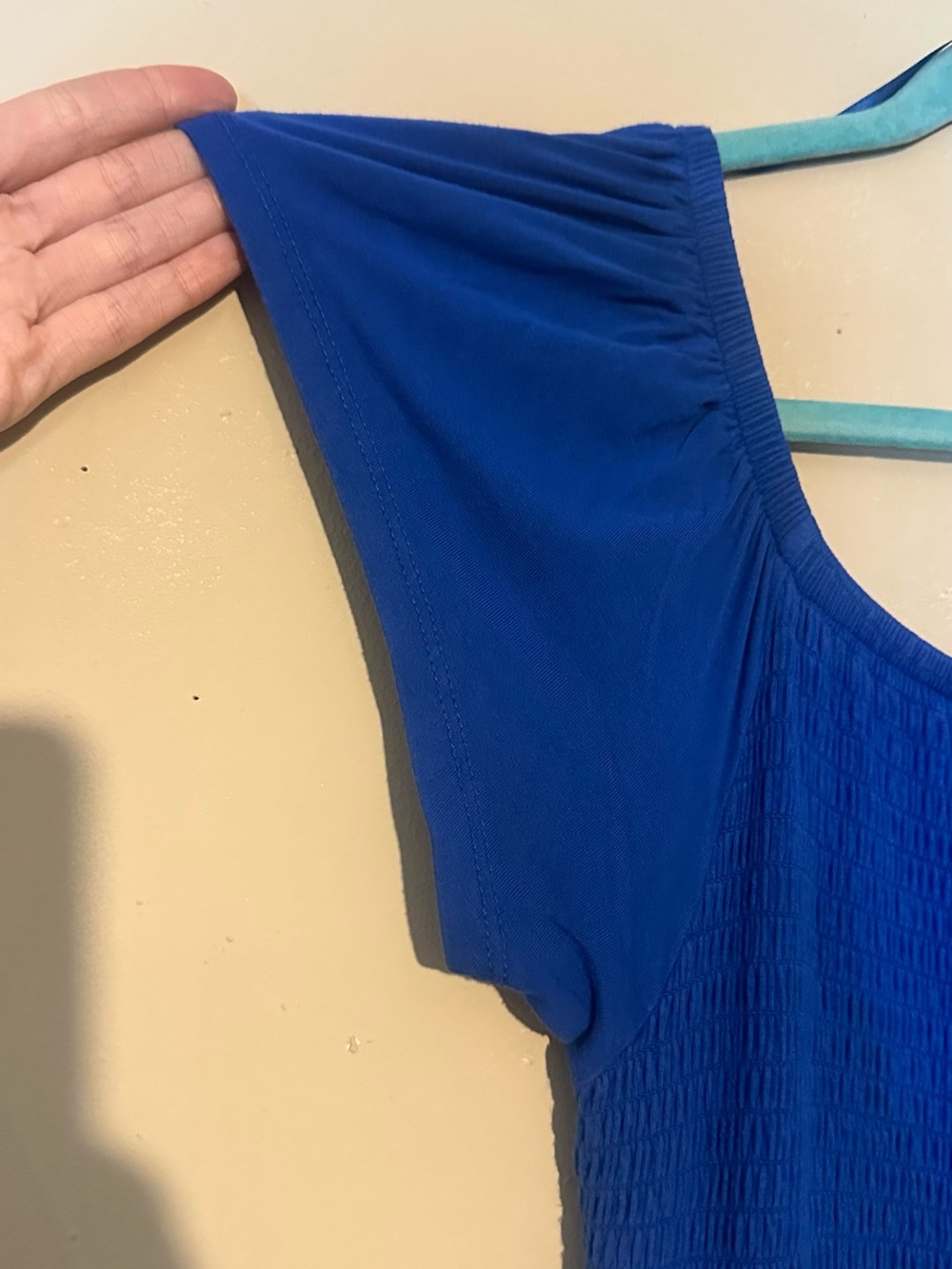 Royal Blue dress with pockets — Smocked Bodice- Super soft knit torrid - Picture 7 of 9